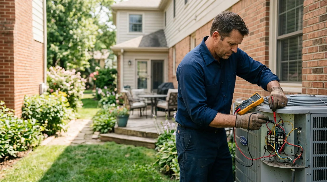 HVAC technician working near Wana, WV